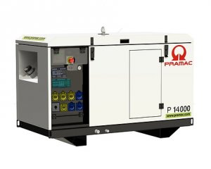 Pramac P14000 Yanmar Diesel Powered Single Phase Generator 13 Kva 11.6 kW 230/115V Low Noise Level